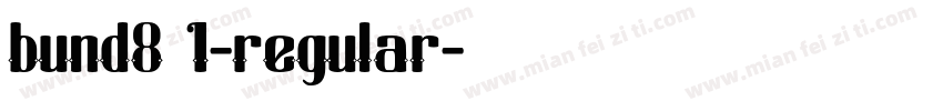 bund8 1-regular字体转换
